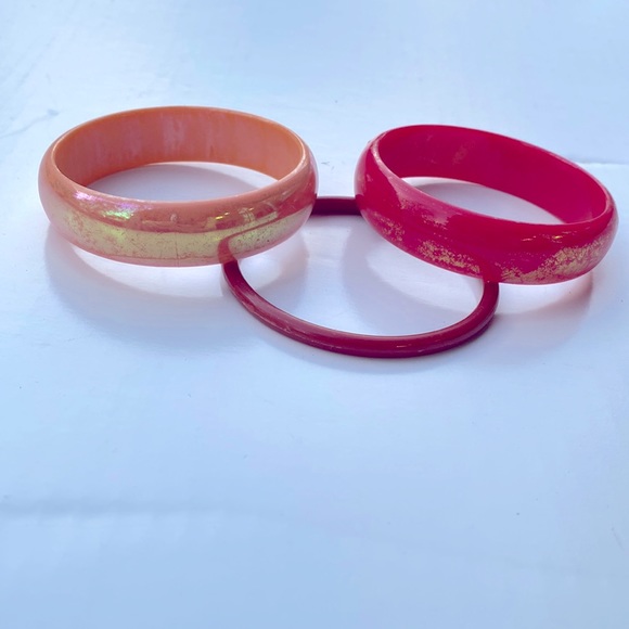 Bangle Bracelets- Plastic, Set of 3 - Picture 2 of 4